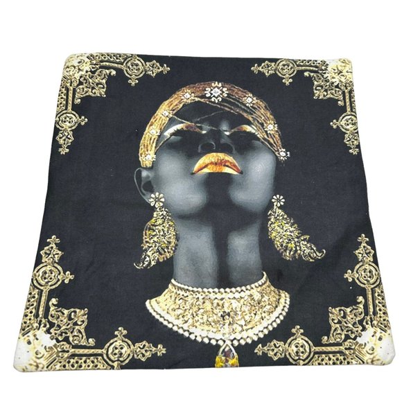 Unbranded 1 Pillowcase Cover Black Women Art African Handmade Zip Closure Home D - Picture 2 of 7